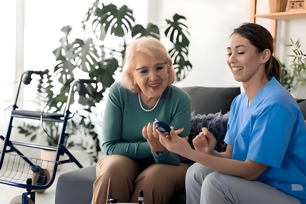 Diabetes Care at Home in Dubai Daily Foot Checks Nurse Coaching by Blue Med